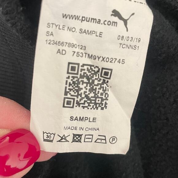 Puma Mens Rebel‎ Camo Sweatpants M Black Fleece Logo Athleisure Comfort Joggers - Picture 11 of 12